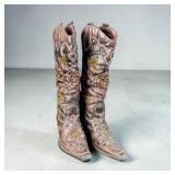 Casual Square Toe Beaded Boots 10ï¿½ï¿½ Foot