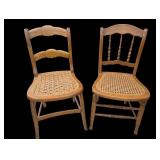 2 Chairs withvCane Seats