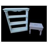 Small Shelf with Step Stool