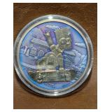 2020 Bart Simpson Tuvalu Skateboard 1 troy ounce