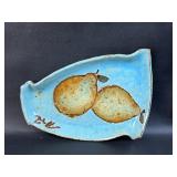Signed Handcrafted Small Pottery Tray