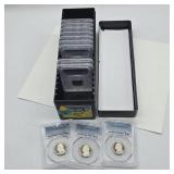12 PCGS SLABBED JEFFERSON NICKELS PR69DCAM IN
