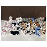 DISNEY DOGS & CATS BEANIE BABIES OVER 35