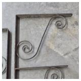 WROUGHT IRON HEAVY DUTY BRACKETS 31" X 14"