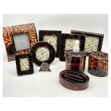 Faux Tortoise Shell Photo Frames, Bathroom