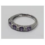 Sterling Silver & Amethyst Ring