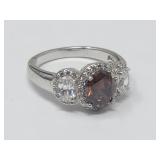 Sterling Silver Ring CZ 925