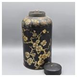 TIN TEA HUMIDOR WITH INNER CAP