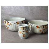 Vintage Hall Superior Uranium Glaze Autumn Leaf