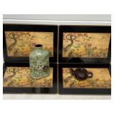 4 CORK PLACE MATTS BY PIMPERNEL ENGLAND, BIRD W/