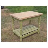 Modern Maple Top Cutting Board Kitchen Work Table