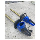 KOBALT 40 VOLT BATTERY POWERED HEDGE TRIMMERS, NO