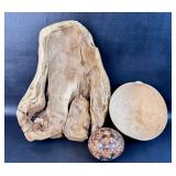 Driftwood & Gourd Art Gourd Bowl Has Crack