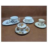 Vintage Tea Cups & Saucers, C.O. Mouness,