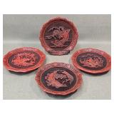 Limited Edition Cinnabar Plates - Weo Cho