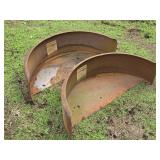 Two NOS Steel Trailer Fenders