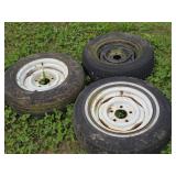 Three 15" 5-Lug Wheels