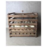 Old Primitive Style Wood Egg Carrier Wooden Crate