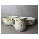 Vintage Hall Superior Uranium Glaze Autumn Leaf