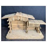 WOOD BARN/STABLE CRï¿½CHE DISPLAY