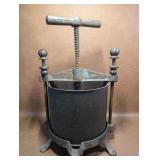 Cast Iron Fruit Press, Missing Top Plate
