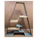 A Shelf, Galvanized and Wood Construction