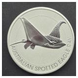 1.5 OZ FINE SILVER AUSTRALIAN SPOTTED RAY COIN