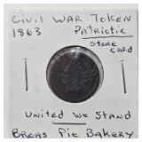1863 CIVIL WAR TOKEN