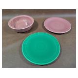 Fiesta Ware Bowl & Saucers