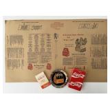 Coca Cola Book Cover, Ft Smith AR Lotion, Tin
