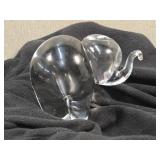 Glass Elephant Sculpture by Wedgwood