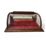 Antique Oak Table Top Display Case