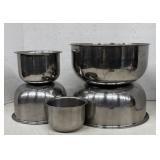 Set of 5 Nesting Stainless Steel Bowls