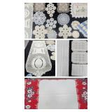 Vintage Table Cloths & Doilies, California Hand