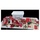 Christmas Decorations & Linens with Tote
