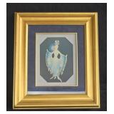 Framed Erte "Twilight" Art Deco Flapper Girl