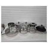 Lot of Pots & Skillets +