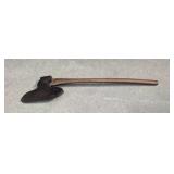Antique Hewing Broadhead Axe With Offset Handle