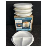 NOS MICROWAVE SERVING TRAYS SET OF 4