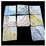 Vintage State Handkerchiefs, Missouri, Arkansas,