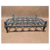 Antique Cast Iron Countertop Egg Rack, Old