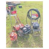 2 TILLERS & PRESSURE WASHER UNTESTED