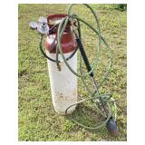 GAS TANK, GAUGES & TOURCH W/ PROPANE TOURCH &