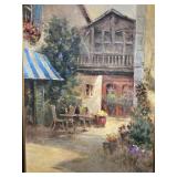 BISTRO IN PROVENCE II PRINT ON CANVAS BY L.