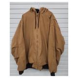 Berne 3XLT Canvas Hooded Chore Jacket Fleece