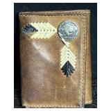 NACONA LEATHER TRI-FOLD WALLET