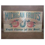 Michigan Fruits Wood Panel