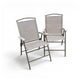 2 TRAVEL FOLDING CHAIRS