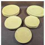 Fiesta Ware Yellow Dishes 16 Pieces