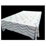 91" x 101" Vintage Chenille Floral Bedspread